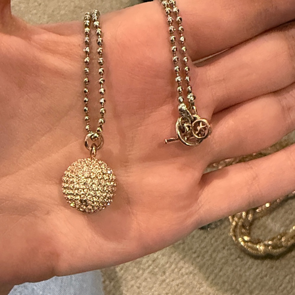 Michael Kors Gold Crystal Ball Necklace